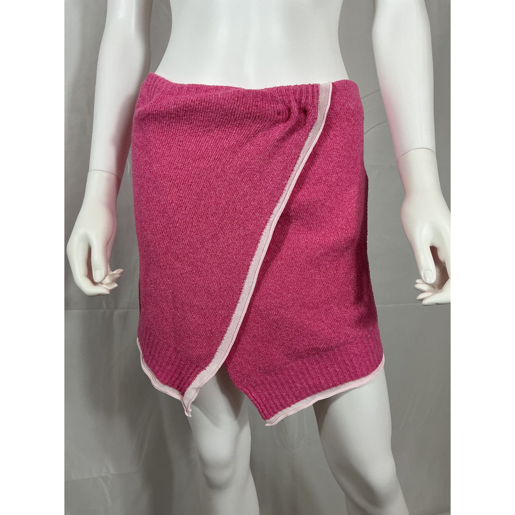 Jacquemus 'La Jupe Bagnu' Pink Terry Cloth Skirt Size 36 - NWT