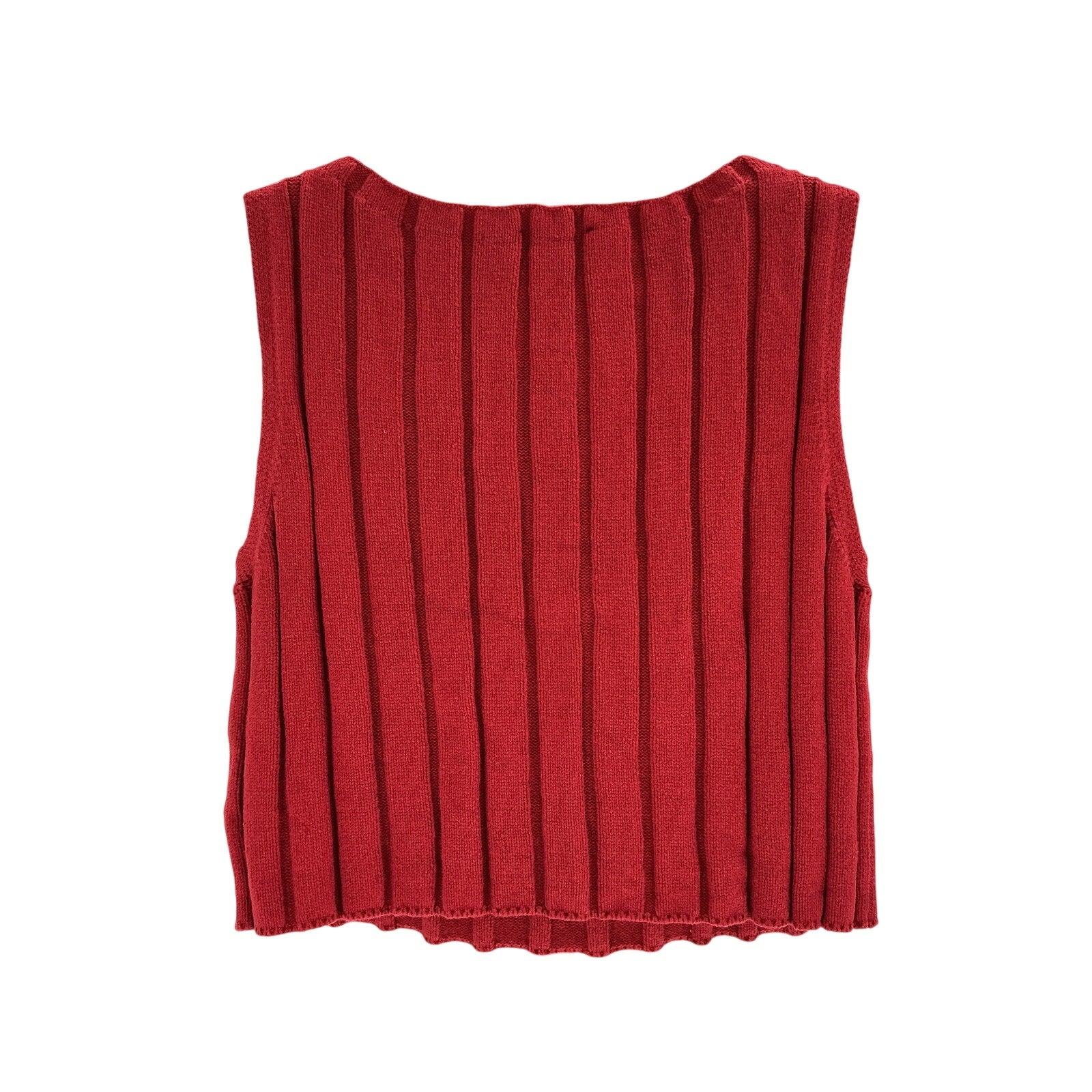 Reformation 'Callie' Red Cotton Sweater Tank Top Size M