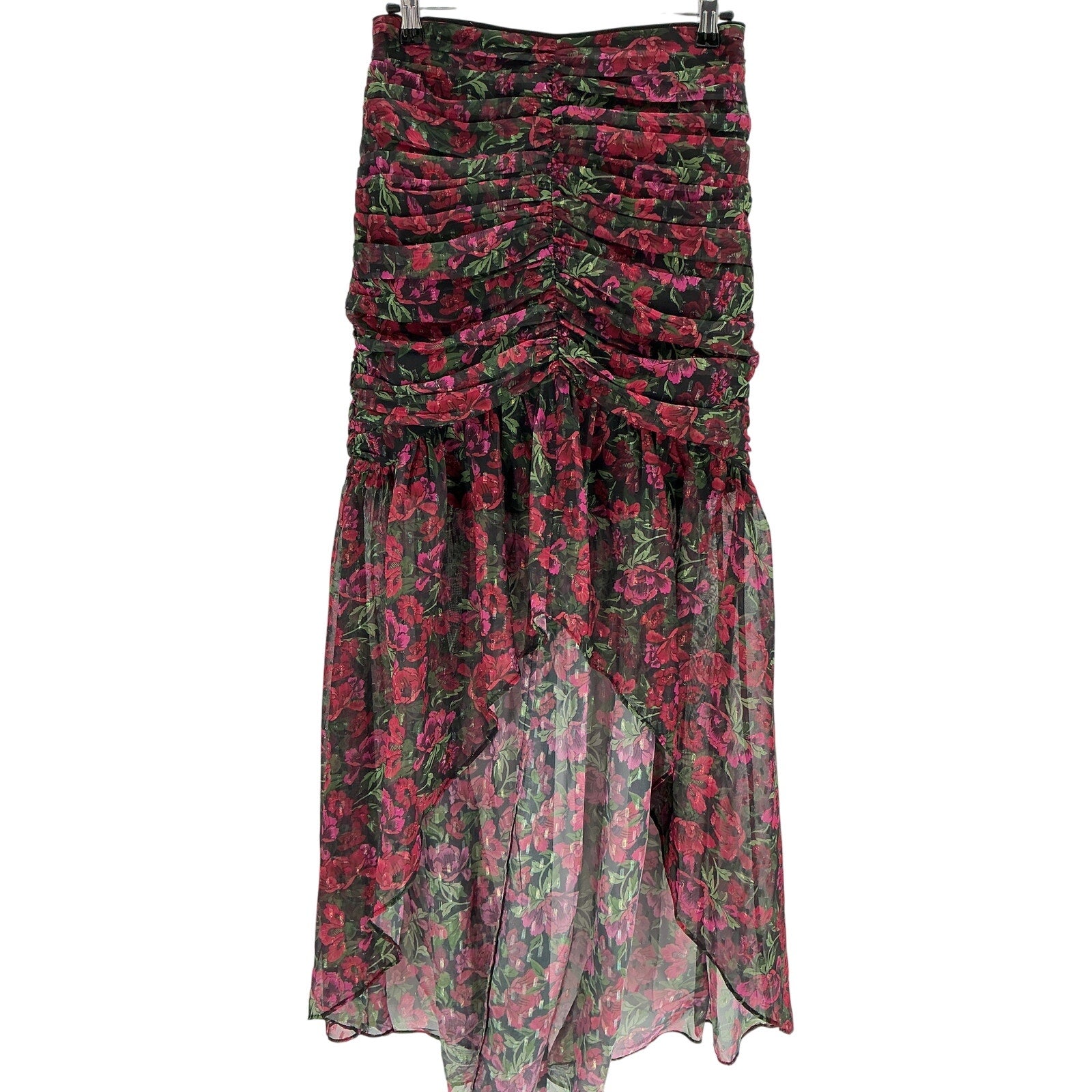 Majorelle 'Giana' Pink Polyester Maxi Skirt Size S