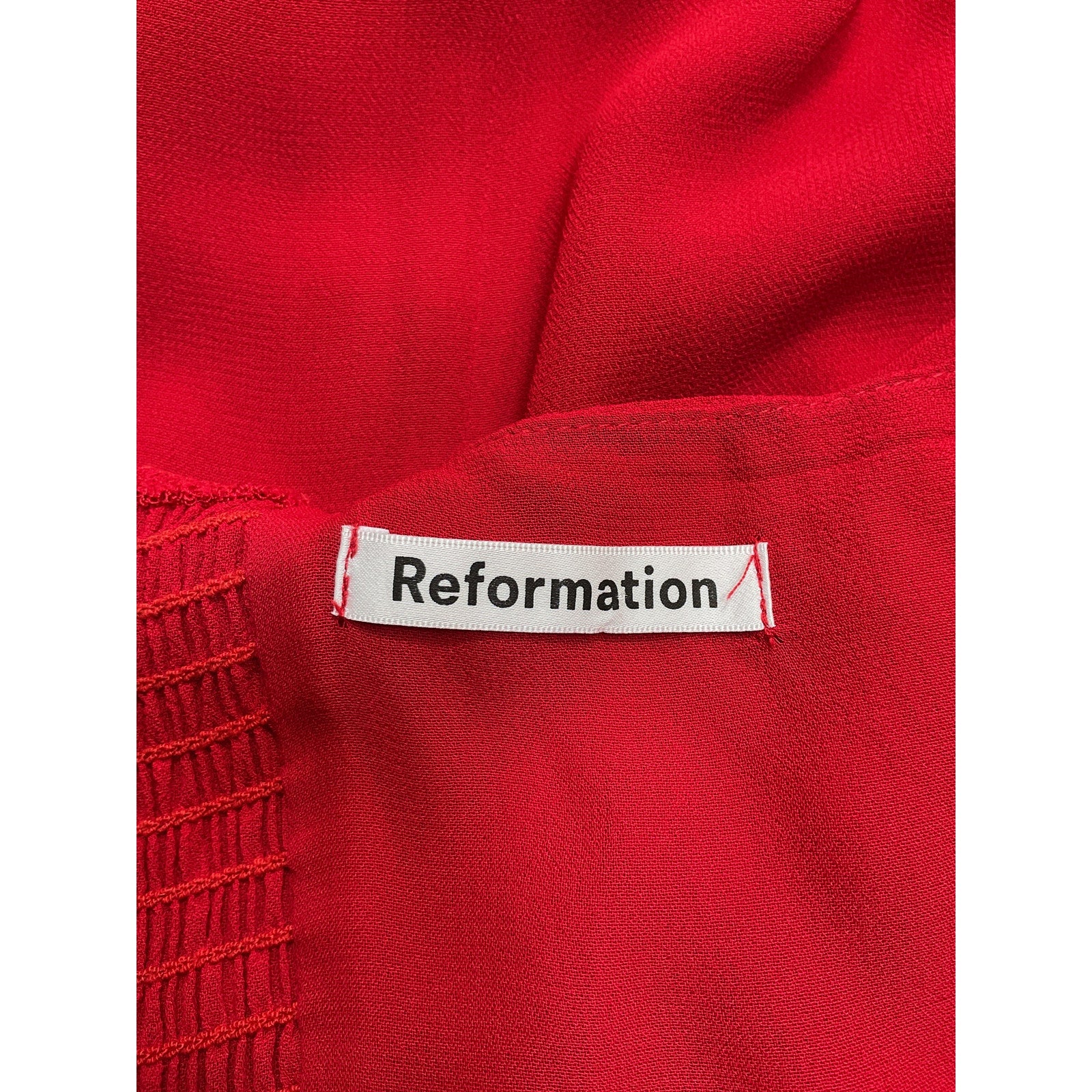 Reformation 'Juliette' Red Dress Size 16