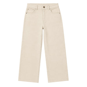 Sezane Classic Beige Le Crop Denim Jeans Size 38