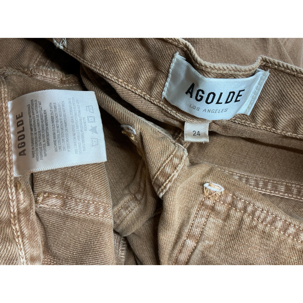 Agolde Cooper Brown Cotton Cargo Size 24