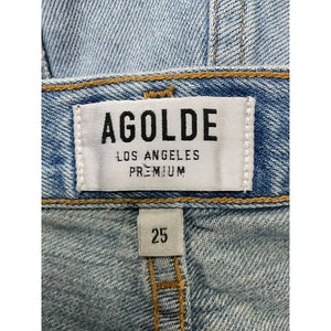 Agolde 'Jamie' Blue High Rise Classic Denim Jean Size 25
