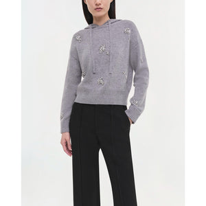 Simkhai 'Karmen' Grey Long Sleeve Top Size M