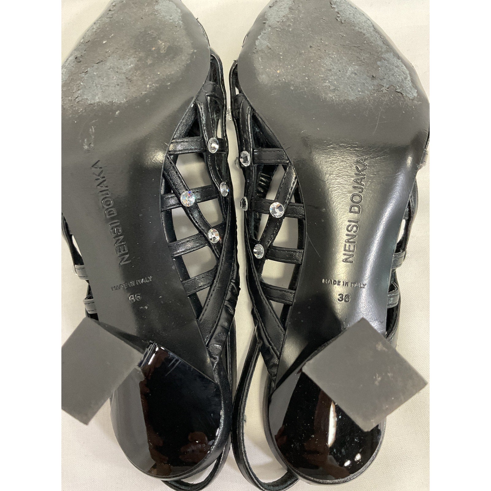 Nensi Dojaka 'Slingback' Black Pump Size 36