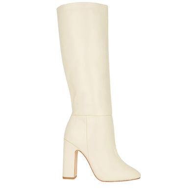 Lpa Chic Cream Greta Knee High Boots Size 7.5