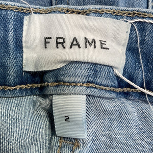 Frame High Rise Blue Le One Flare Denim Jeans Size 2
