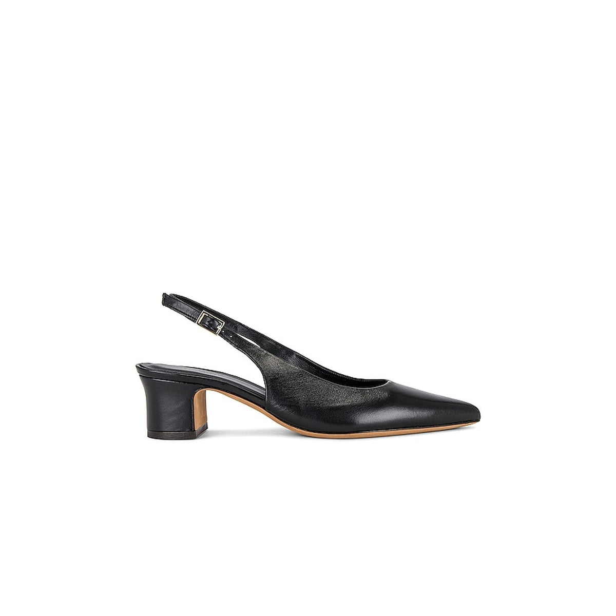Mansur Gavriel 'Slingback' Black Leather Heel Size 8.5