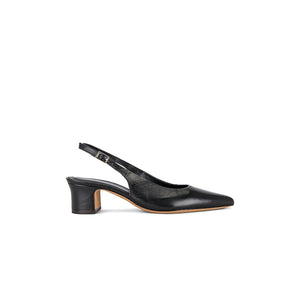 Mansur Gavriel 'Slingback' Black Leather Heel Size 8.5