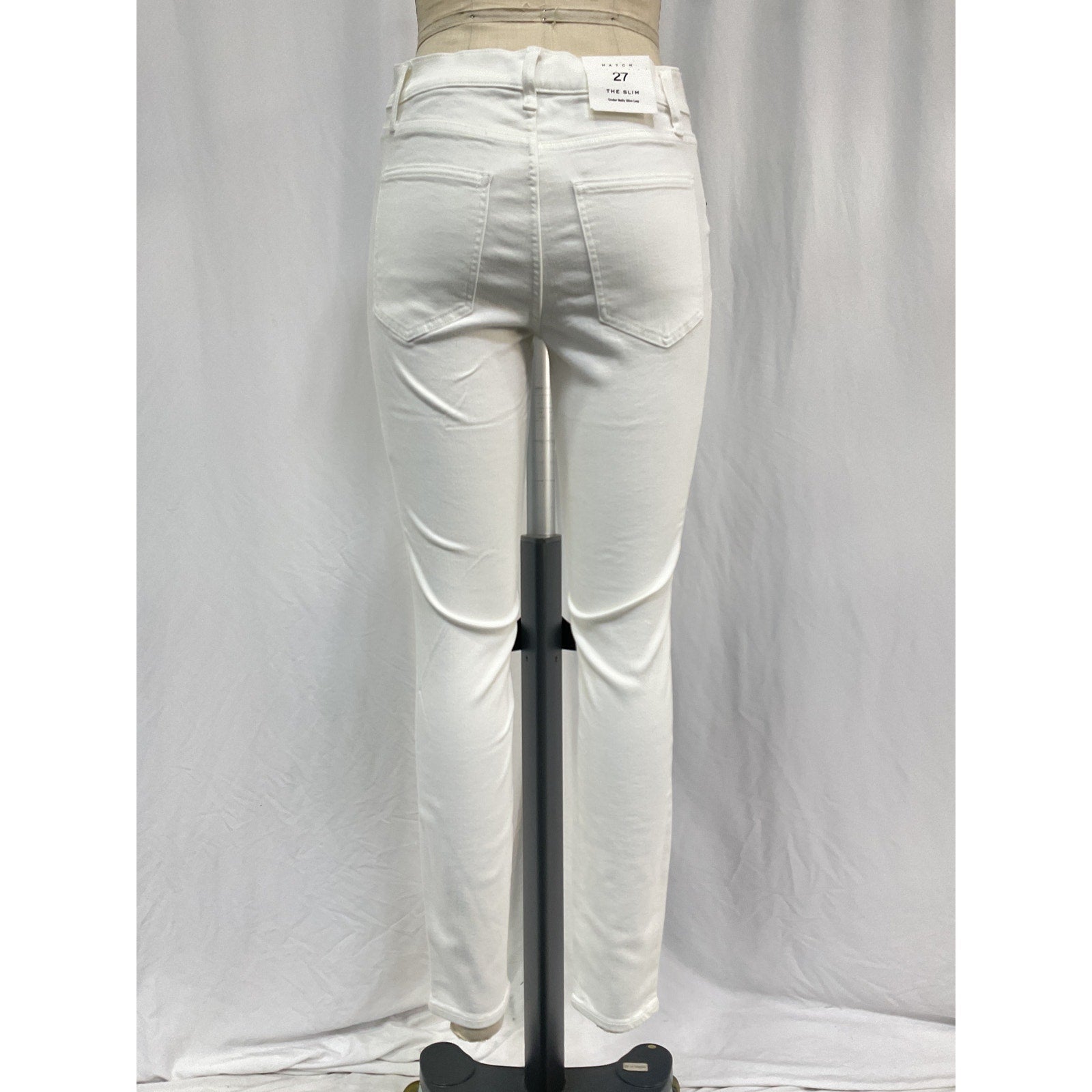 Hatch 'The Slim' True White Viscose Maternity Denim Jean Size 27