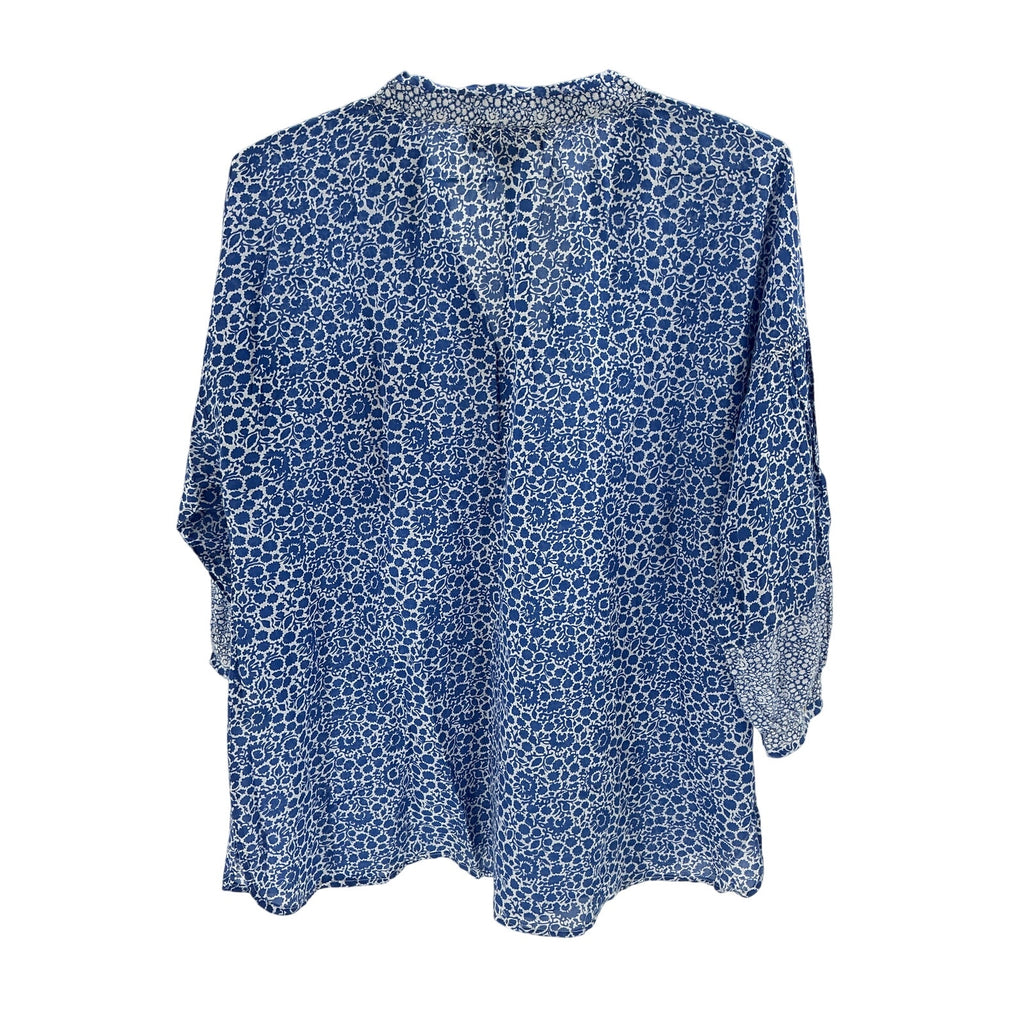 Hatch 'The Olivia' Blue Polyester Blouse Size 0