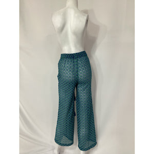 House Of Harlow 1960  'Saskia' Blue Rhinestone Tassel Pant Size XXS