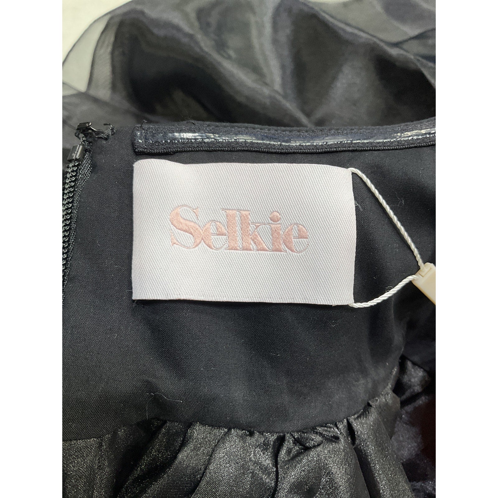 Selkie 'The Party' Black Polyester Blue Moon Dress Size S - NWT