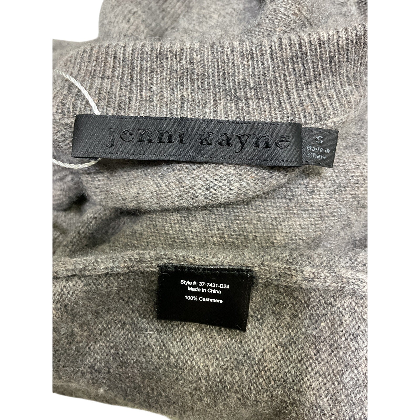 Jenni Kayne 'Flynn' Grey Cashmere Sweater Size S