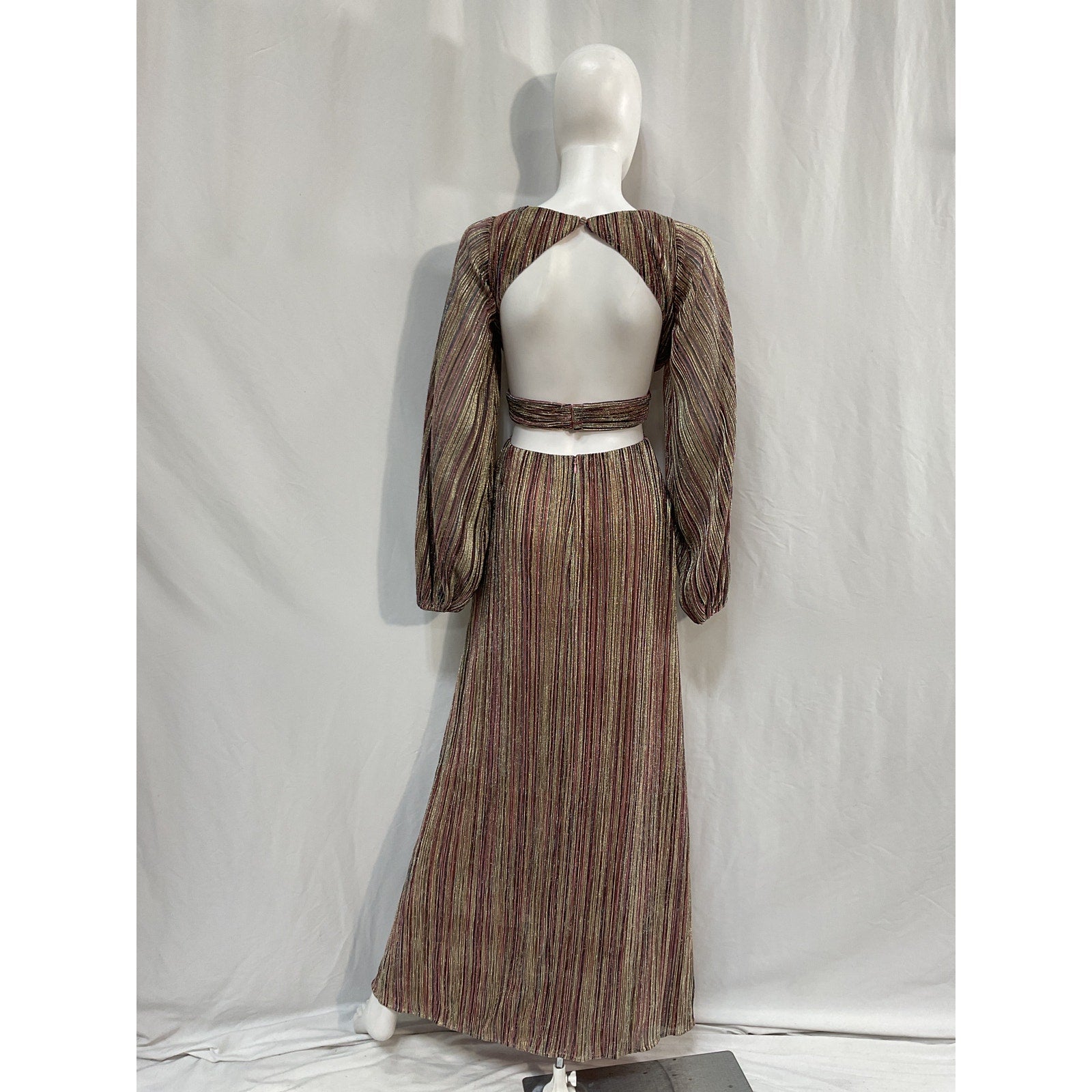 House Of Harlow 1960 x Revolve'Jerri' Pink Poly Maxi Dress Size XS