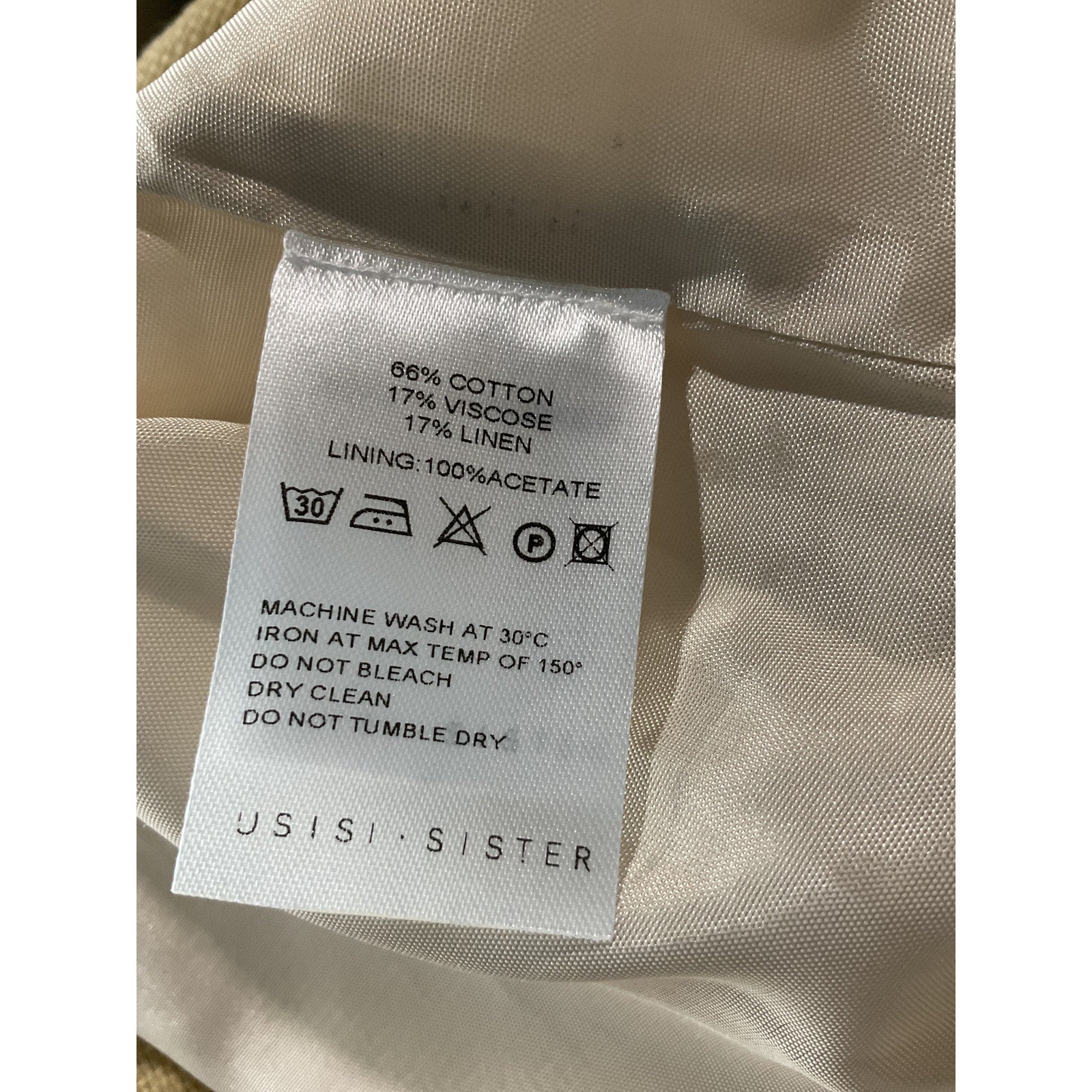 Usisi Sister 'Leah' Yellow Cotton Tie-Detailed Gauze Midi Dress Size XS