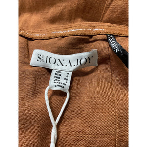 Shona Joy Strapless Ruched Midi Almond Jules Dress Size AUS 8 / US 4 NWT