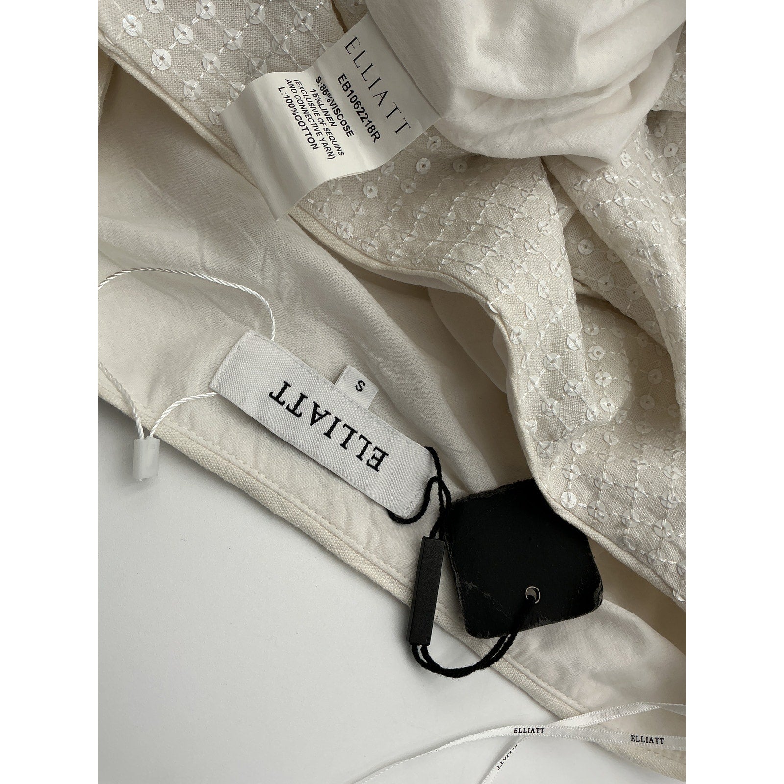 Elliatt 'Ardisia' White Viscose Dress Size S