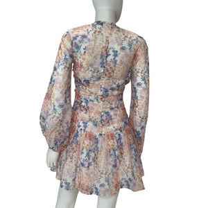 Atoir Elegant Romance Patch Print Solo Mini Dress Size S