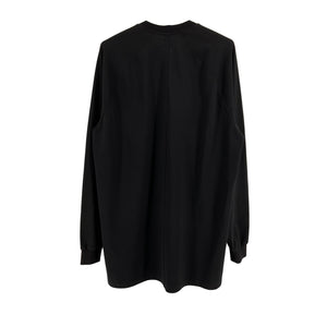 Rick Owens Minimalist Black Jersey Sweatshirt Size XL