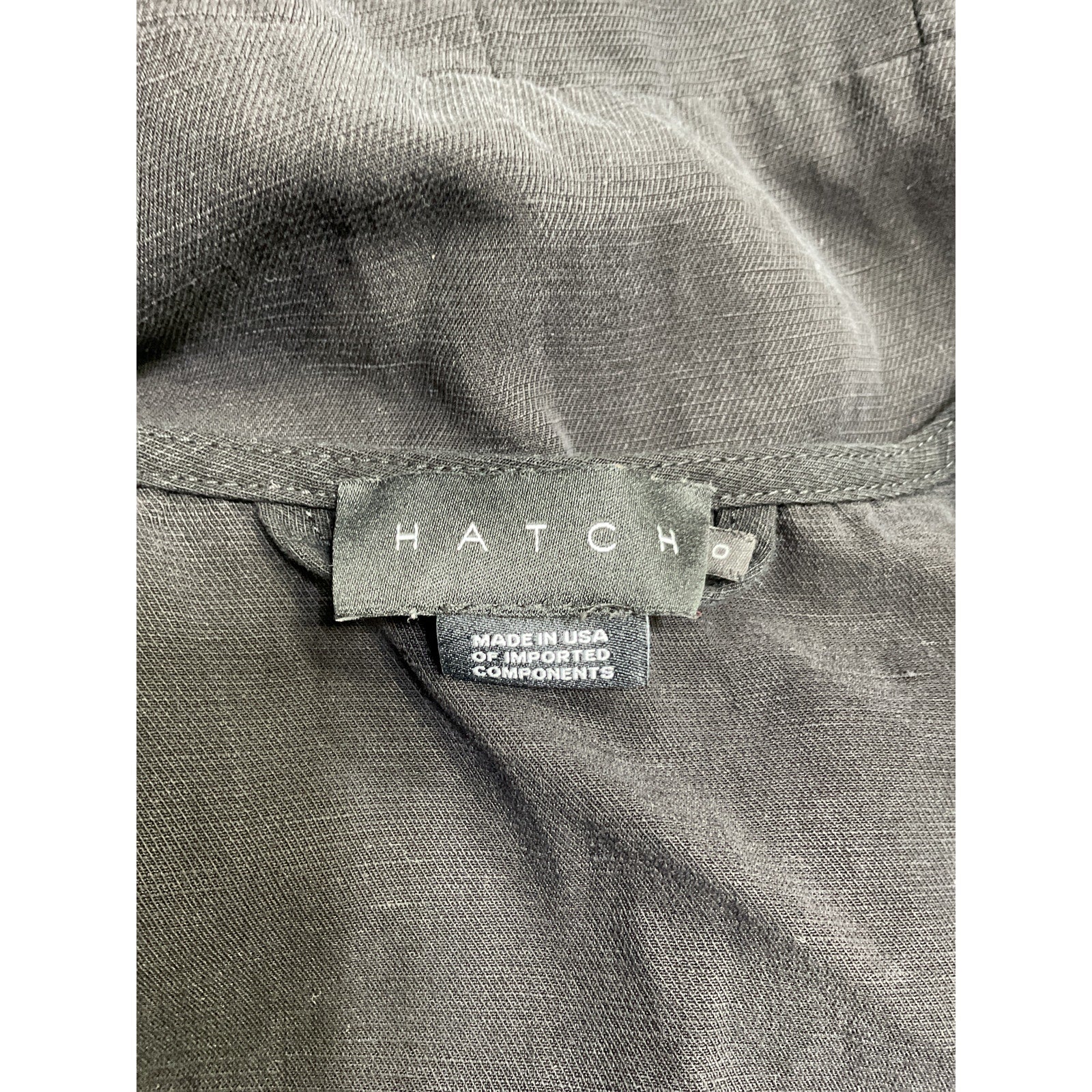 Hatch 'The Noelle' Black Tencel Jumpsuit Size 0