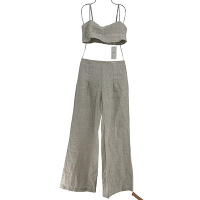 Reformation Linen Tan Cleo Two Piece Set Size 2 P