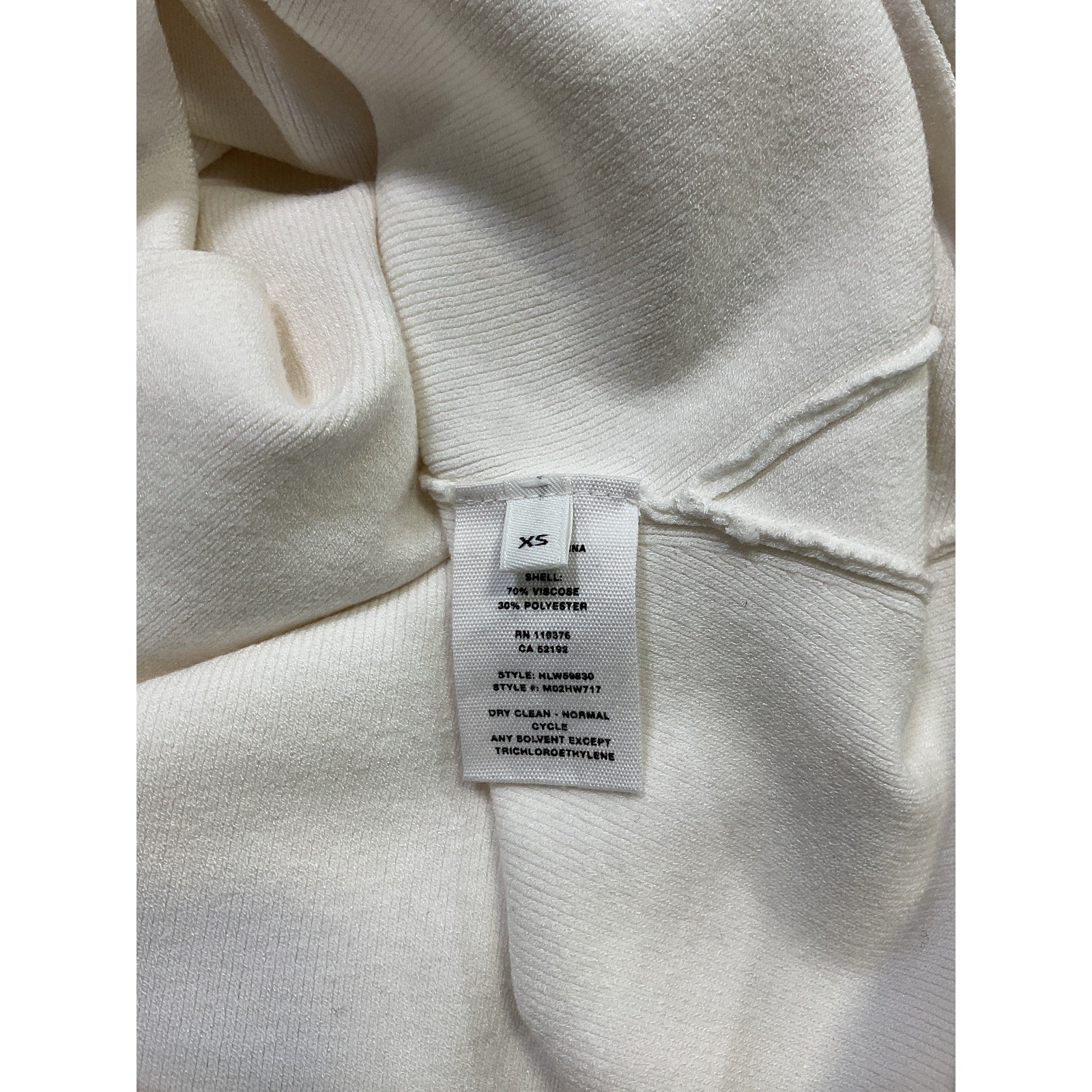 Helmut Lang 'Twist' White Crop Top Size XS