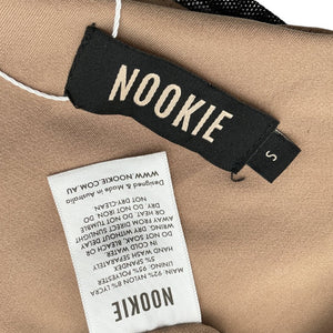 Nookie Ruched Black Mecca Mini Dress Size S