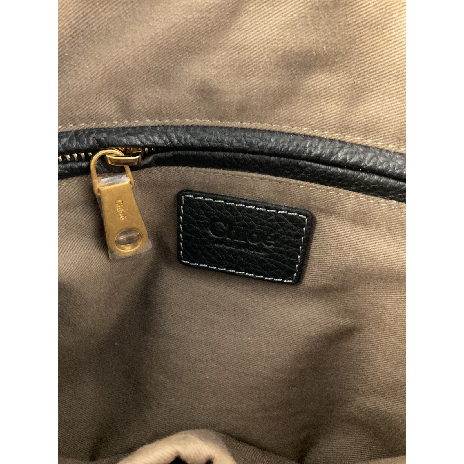 Chlo� Medium Black Leather Marcie Leather Satchel
