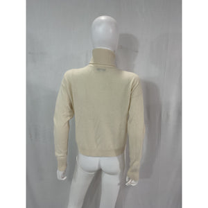 Intermix 'Bailey' Tan Cashmere Turtleneck Sweater Size Petite P