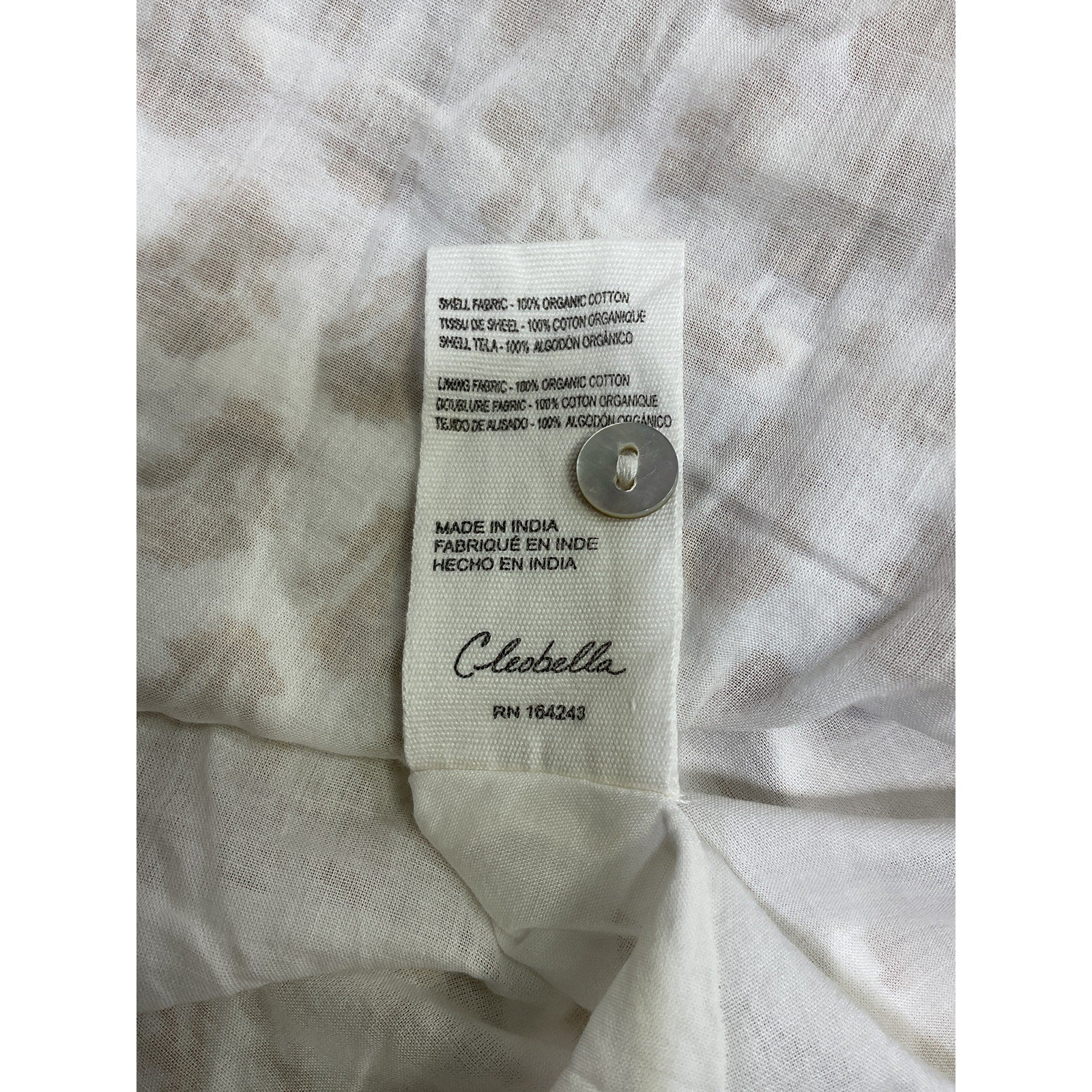 Cleobella 'Tillie' White Mini Dress Size XS