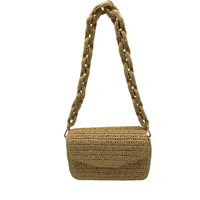 Lspace Woven Beige Sunrise Shoulder Bag