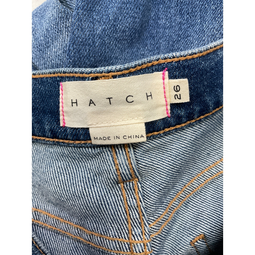 Hatch The Crop Blue Cotton Maternity Denim Jean Size 26