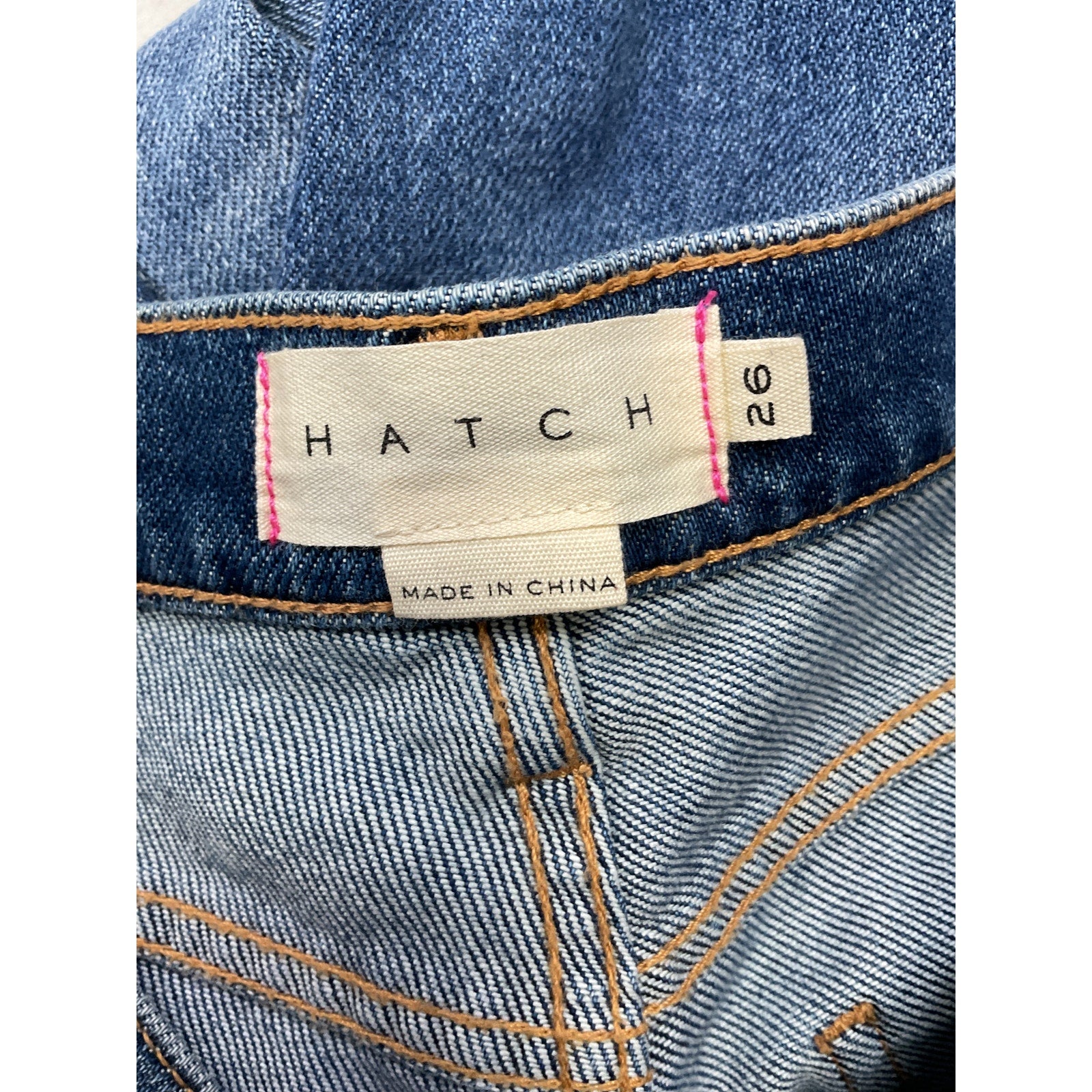 Hatch The Crop Blue Cotton Maternity Denim Jean Size 26