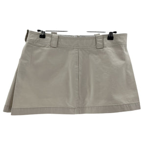 Helsa Pleated Beige Workwear Mini Skort Size M
