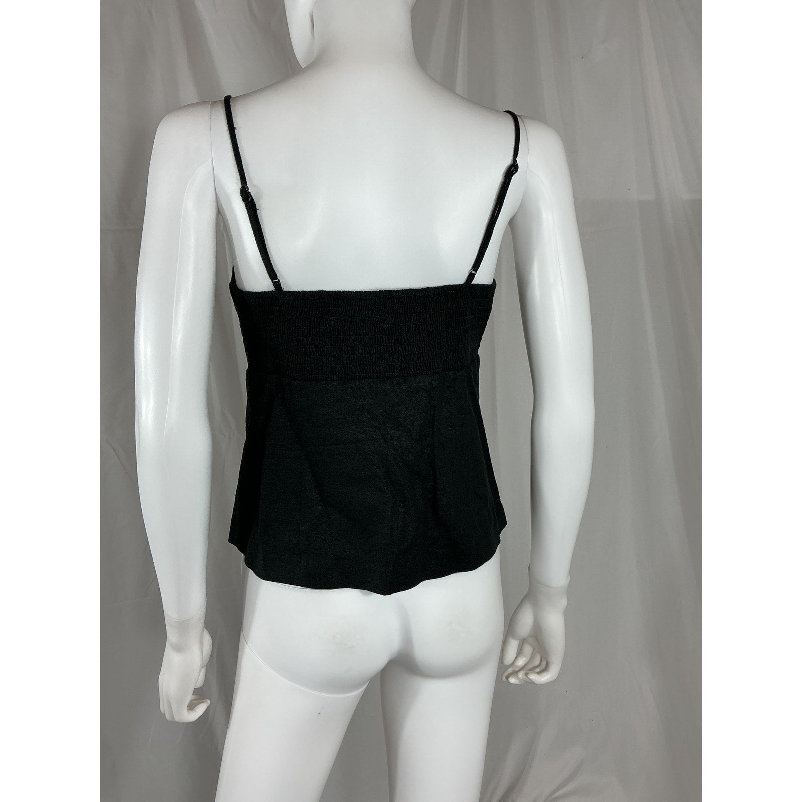 Favorite Daughter 'The Bea' Black Linen Top Size M - NWT