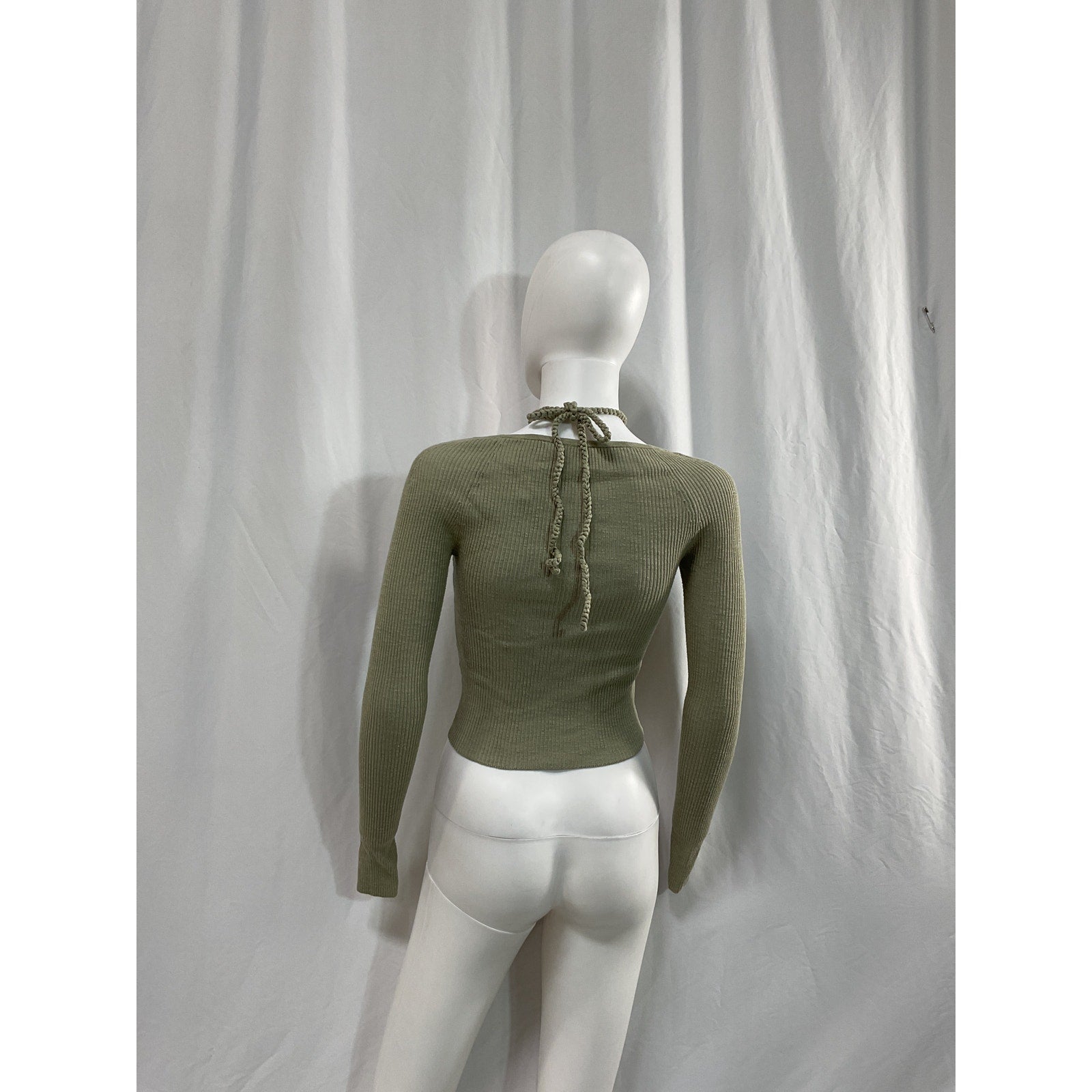 House Of Harlow 1960 'Vella' Green O Ring Halter Tie Top Size S