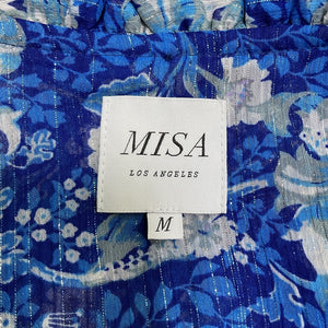 Misa Los Angeles Ruffled Lapis Ombre Elisabetta Mini Dress Size M