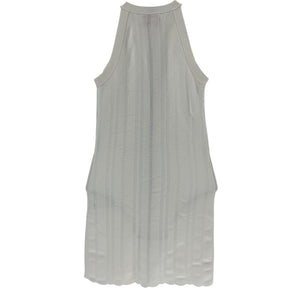 Solid & Striped Ribbed White Halter Dress Size XS