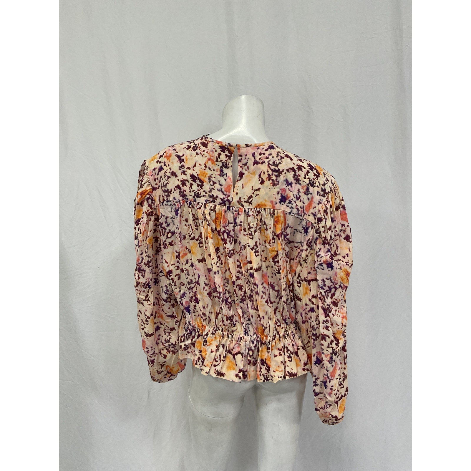 Isabel Marant 'Gelina' Pink Silk Top Size 42