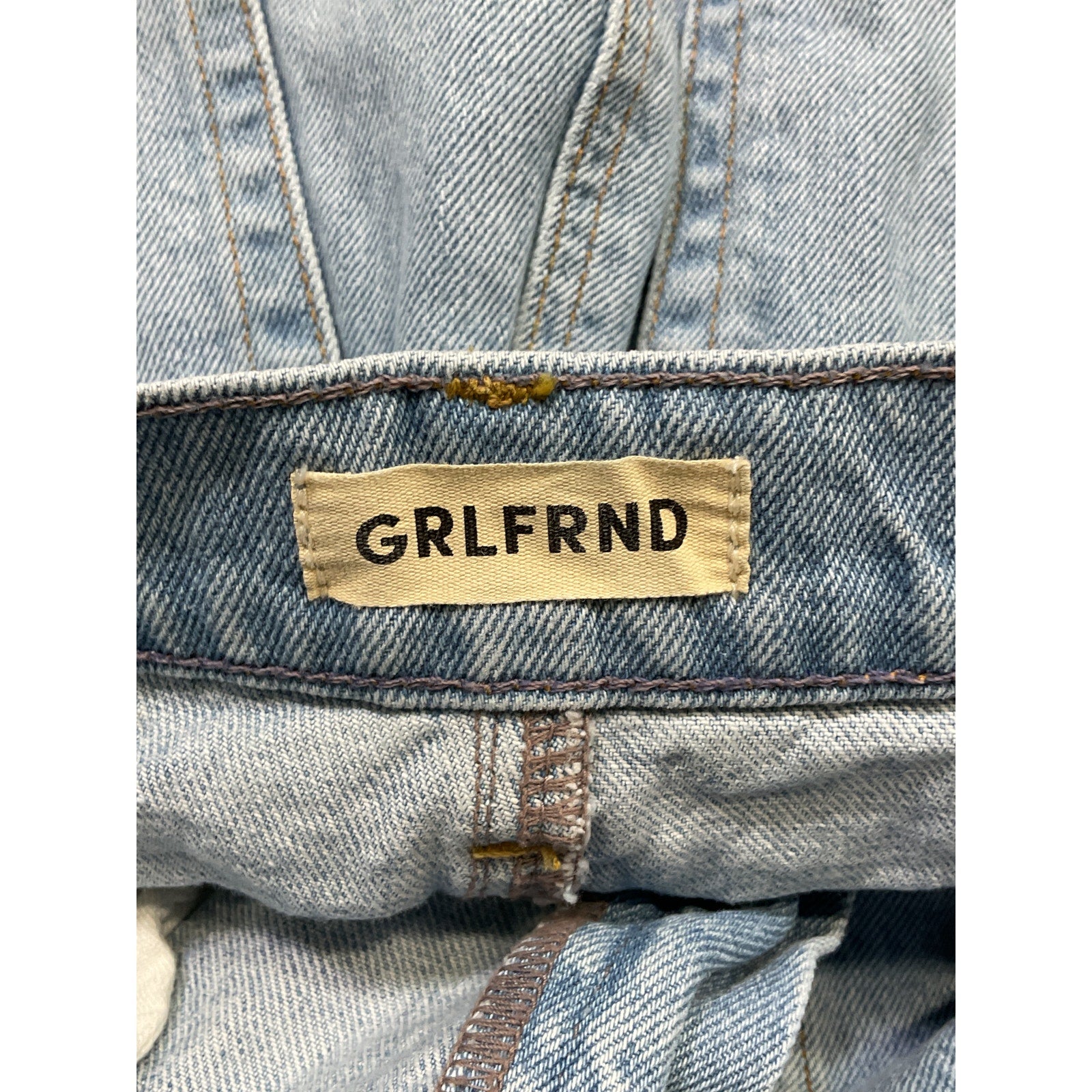 Grlfrnd 'Amara' Blue Pencil Skirt With Back Slit Size 29