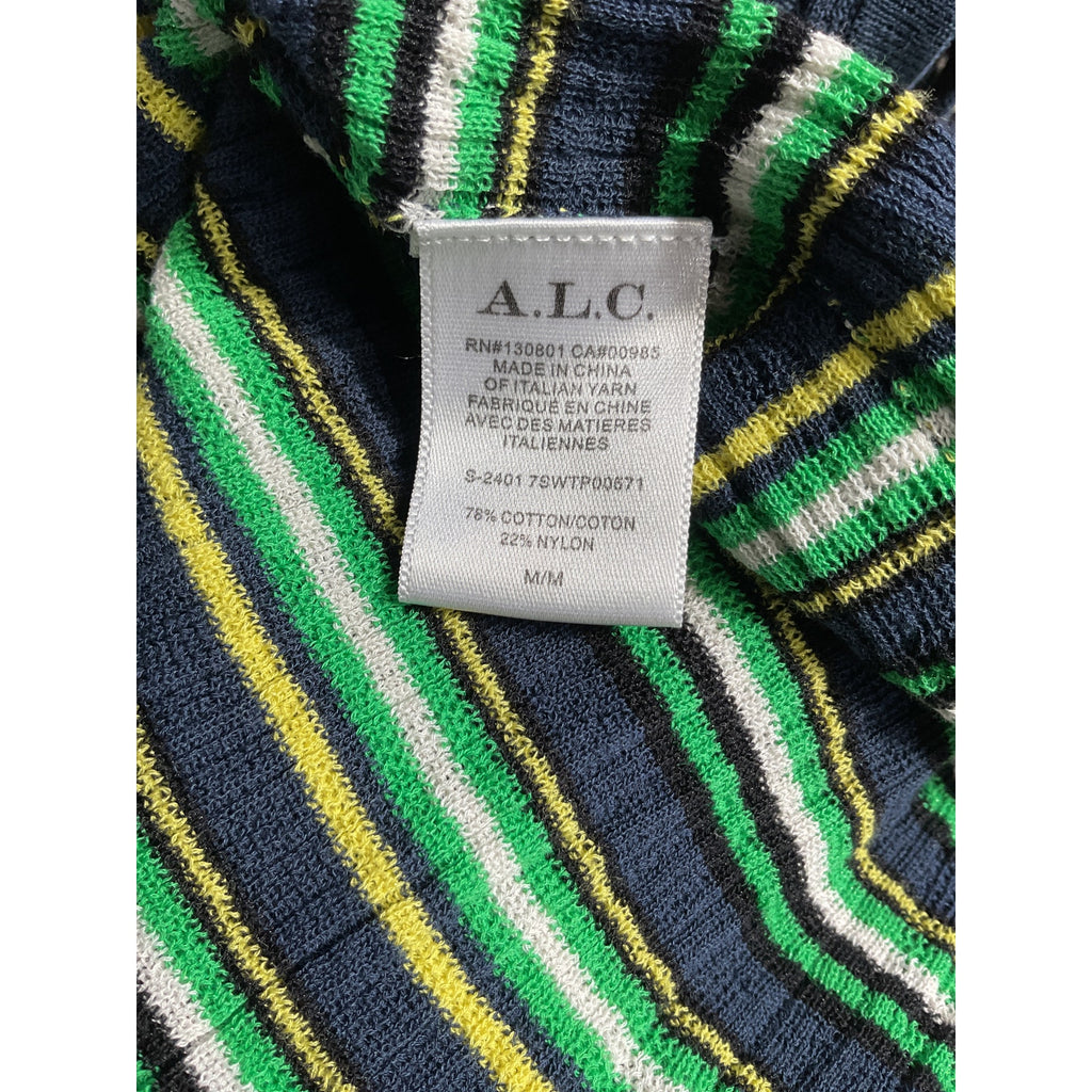 A.L.C. 'Iris' Green Sheer Top Size M