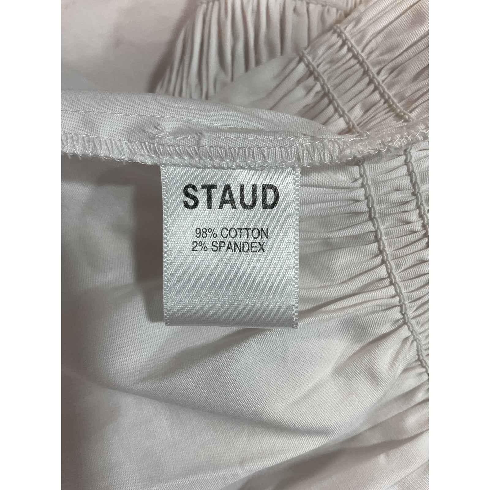 Staud 'Jules' White Long Sleeve Top Size M