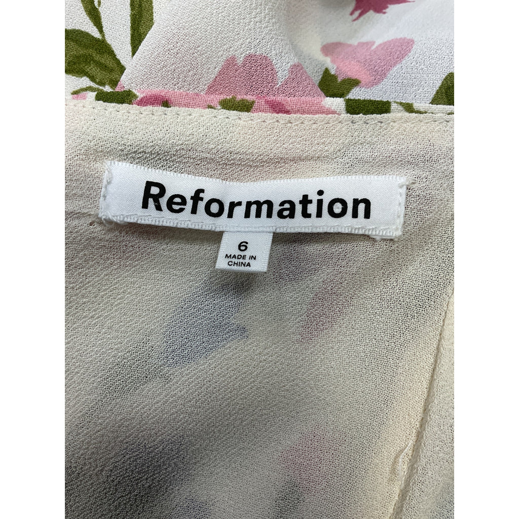 Reformation 'Arta' Blue Viscose Dress Size 6