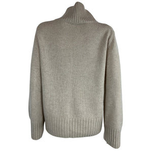 Reformation Cashmere Tan Conrad Turtleneck Sweater Size S