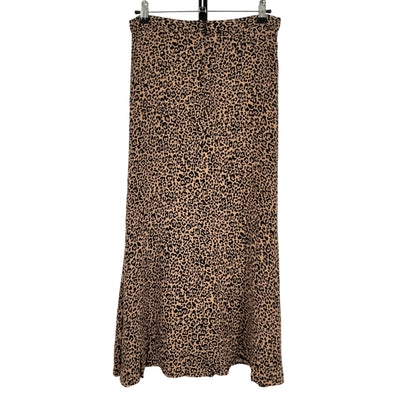 Reformation Leopard Print Brown Bea Skirt Size M