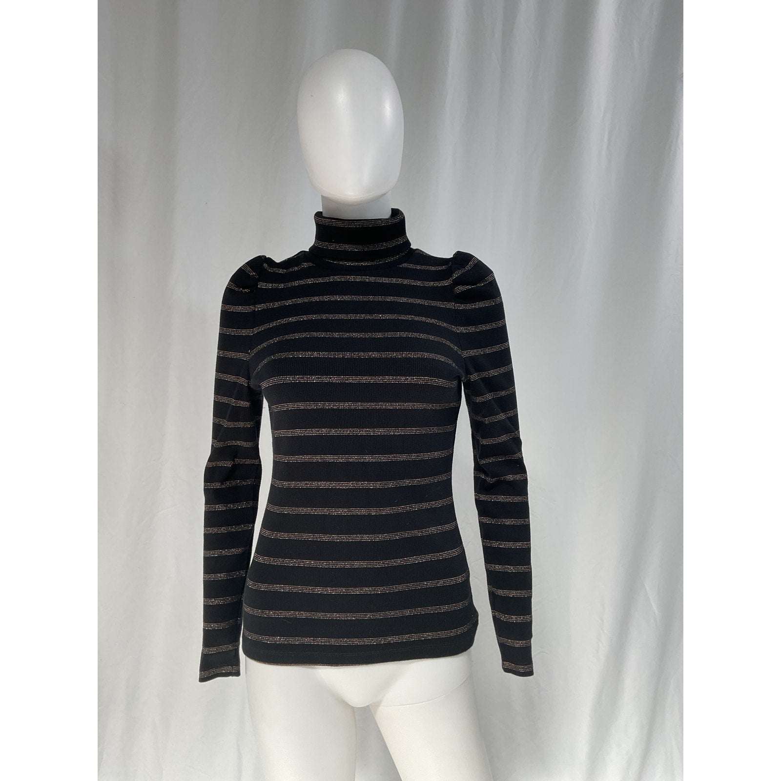 Veronica Beard 'Cedar' Black Turtleneck Size XS