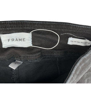 Frame Sleek Black Jetset Skinny Crop Denim Jeans Size 1