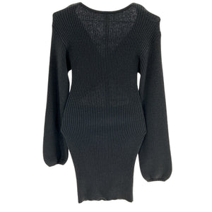 Majorelle Ribbed Black Neva Mini Dress Size XXS