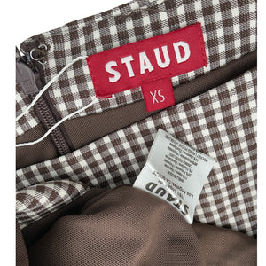 Staud Gingham Multicolor Walker Dress Size XS